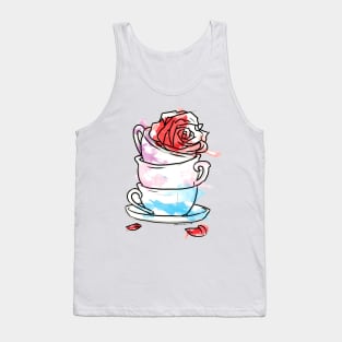 Teacup and Roses Tank Top